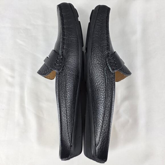 MARC JOSEPH N.Y. WOMEN'S BRIGHTON BEACH BLACK LEATHER PENNY LOAFER MULE SIZE 8.5 - Picture 9 of 11